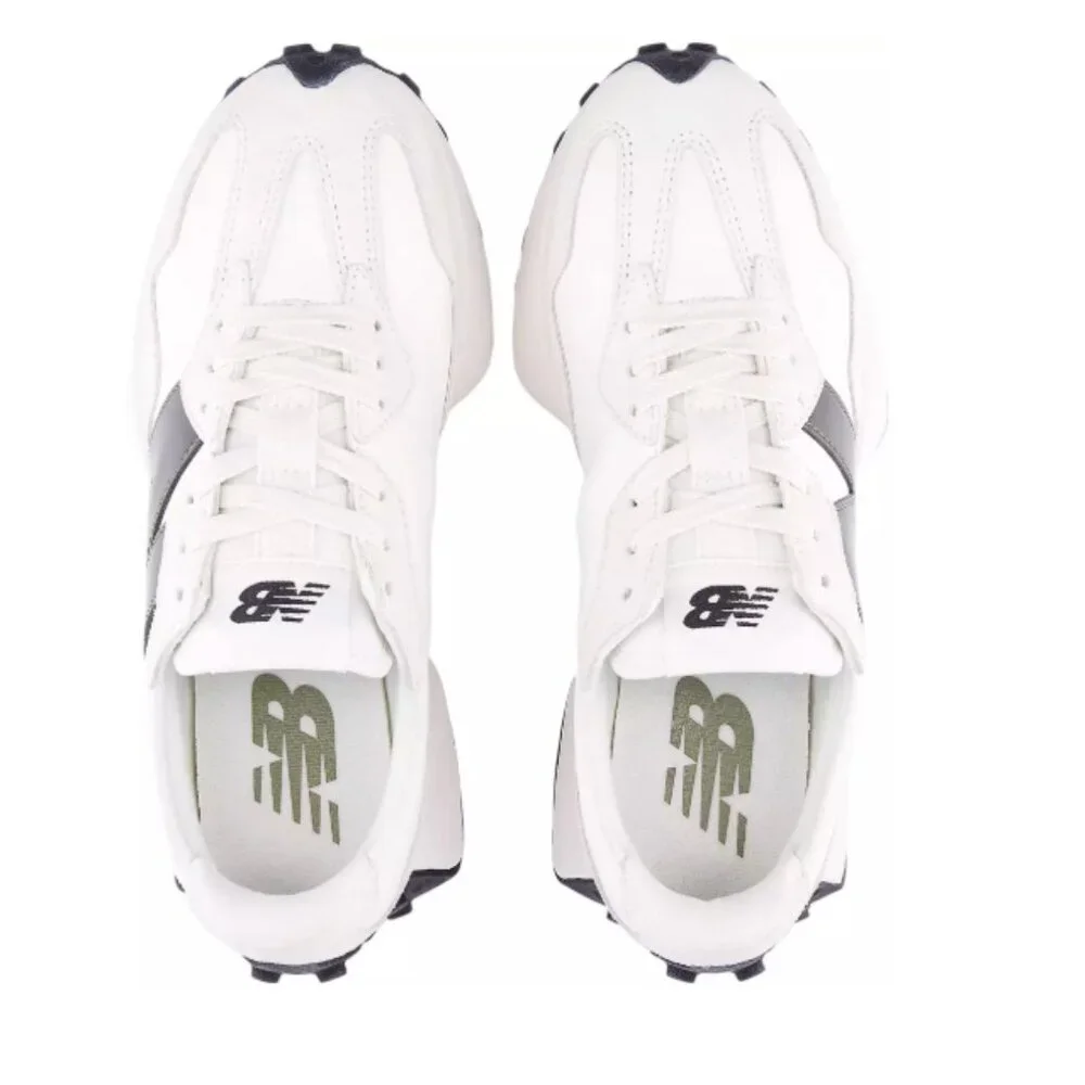 New Balance 327 Women's Sneakers Shoes Casual White Dark Olivine size 7.5